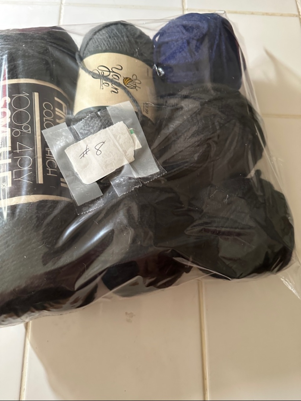Assorted Black, Green & Navy Yarn Pack #8